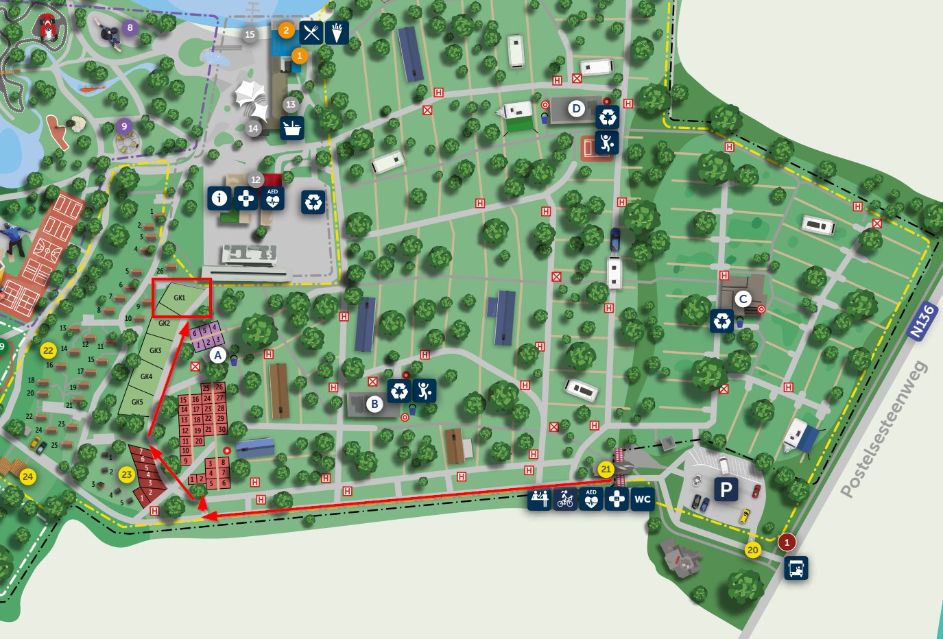 Plattegrond Camping Zilvermeer